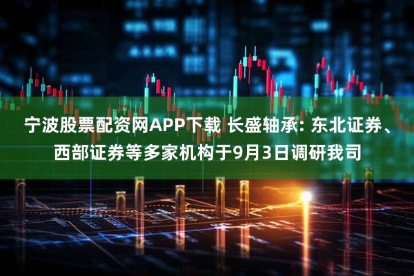 宁波股票配资网APP下载 长盛轴承: 东北证券、西部证券等多家机构于9月3日调研我司