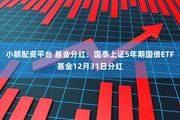 小额配资平台 基金分红：国泰上证5年期国债ETF基金12月31日分红